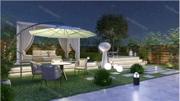 অ্যালুমিনিয়াম স্ল্যাট ছাদ Gazebo Pergola