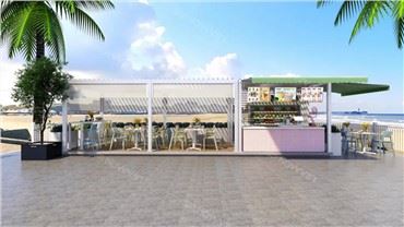 আউটডোর লিভিং আজ হাওয়া Pergola